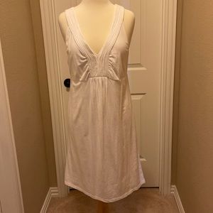 Loft white cotton dress size M worn once